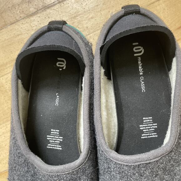 Mahabi Curve Slippers/Shoes Gray Wool Size EU 39 US Women's 8-8.5 - Picture 4 of 10